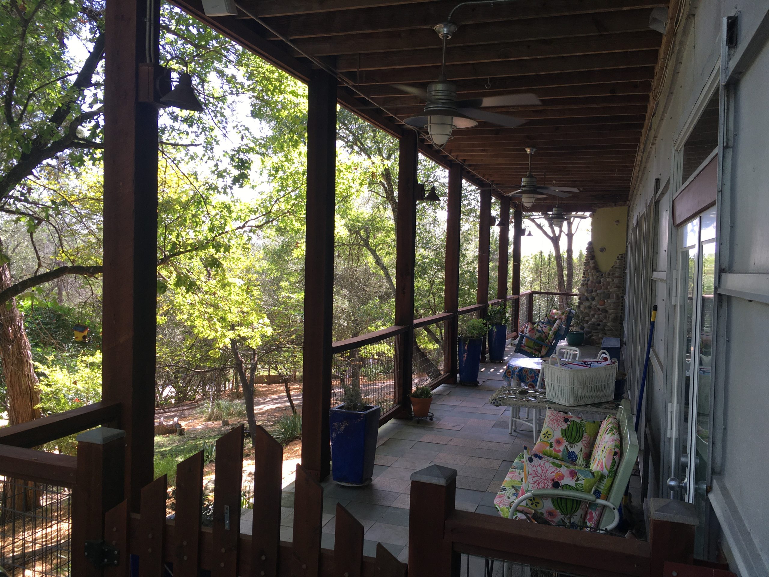 Expansive porches with views and swings