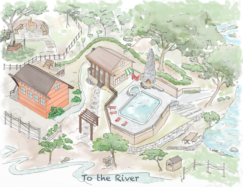 Drawing of property Aerial View