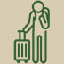 icon of a person with luggage