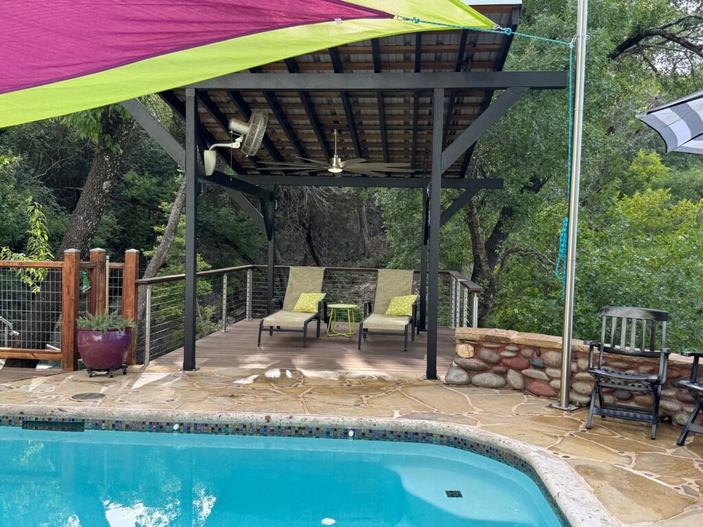 Pool with Covered Pergola